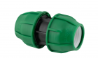 PE double coupling 32 x 32 mm