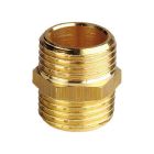 Brass double nipple 1" - 1"