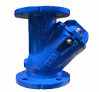 EEB wastewater ball valve type 4000 cast iron with flange - NBR ball - DN80 (3") - PN16
