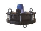 Manhole cover with passage PE 125 - 40mm