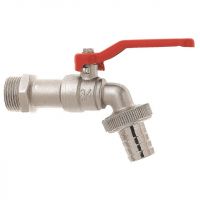 Geka double service taps - red