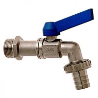 Geka double service taps - blue