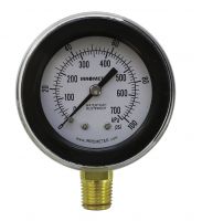 Pressure gauge for spray nozzle