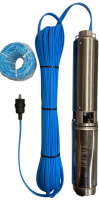 4" WPS 3P well pump kit 2-wire WPS motor with cable, plug and nylon pull cord