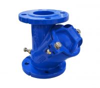 EEB wastewater ball valve type 4000D cast iron with flange and lifting system - PN10/16