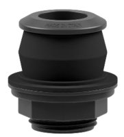 PP tank pass-through fiberglass reinforced male threaded female threaded