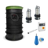 Hydrosphere PE pump sump RO-MAXI 750L DUO ARVEN CUTTER 140M