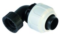 Bucchi bend coupling for suction hose - female threaded 90°
