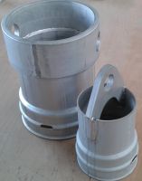 Lifting sleeve 1.4541 with threaded spiral for stainless steel riser pipes