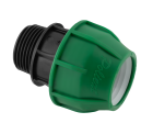 PE connecting coupling, 20mm - 1/2" male threaded